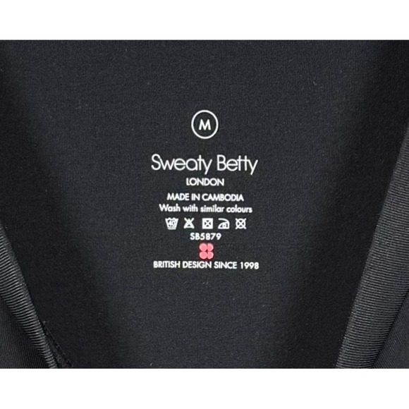 SWEATY BETTY Grace Toggle Waist Crewneck Sweatshirt, Black, Size Medium - Picture 4 of 10